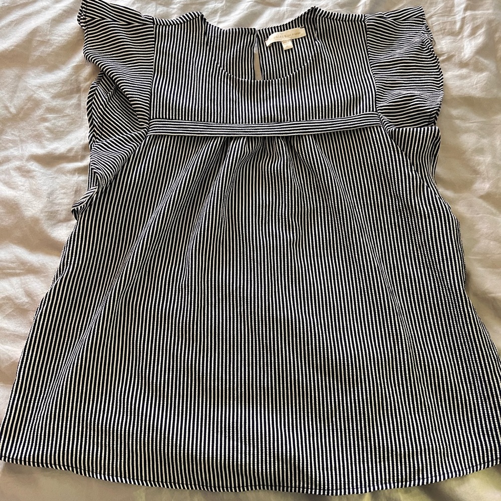 Blouse | Monteau LA | XL | Black&White Stripes